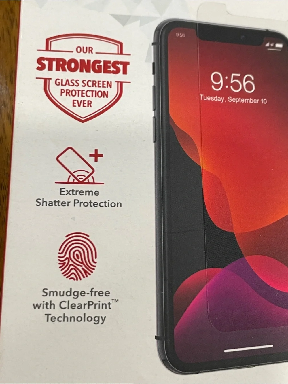 ZAGG Glass Elite Tempered Glass Screen Protector for iPhone 11 Pro / Xs / X